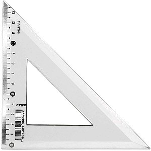 Esquadro Plástico 45 Graus Waleu