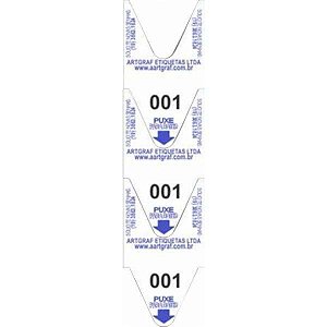 Etiqueta Para Senha Rolo 3 Digitos C/2000 Senha Az Grespan