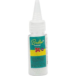 Glitter Poliester Bisnaga 15Gr. Branco Make+