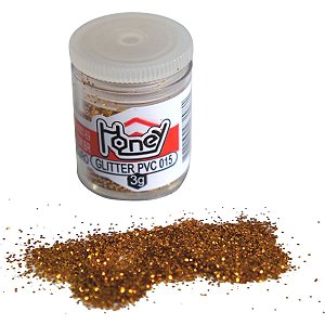 Glitter Pvc Ouro Brilho Potes 3G. Honey