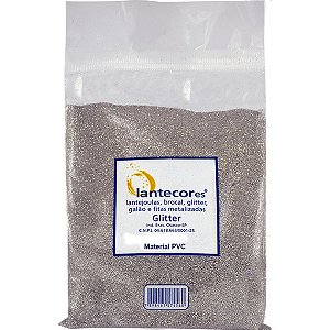 Glitter Pvc Prata 100G. Lantecor