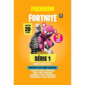 Jogo De Cartas Fortnite Premium Env.20+2Cards Panini