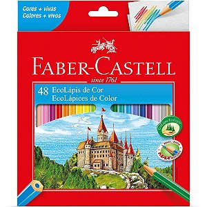 Lapis De Cor Sextavado Ecolapis 48 Cores Faber-Castell