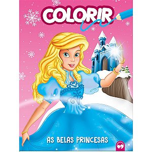 Livro Infantil Colorir As Belas Princesas 16Pgs Vale Das Letras