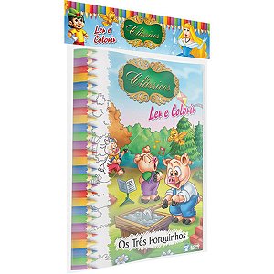Livro Infantil Colorir Classicos 10Pags 20X27 Bicho Esperto