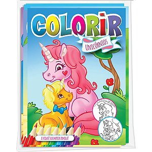 Livro Infantil Colorir Unicornios Solapa Pequeno Bicho Esperto