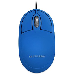 Mouse Optico Usb Classic Box Full Azul 1200Dpi Multilaser