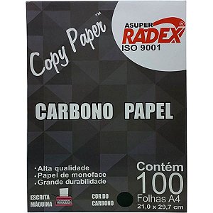 Papel Carbono Para Lapis A4 Papel Preto Radex