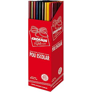 Papel Celofane 85Cmx1,00M.poli Cores C/03Fls. Cromus