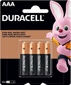 Pilha Alcalina Palito Aaa Duracell