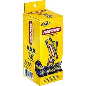 Pilha Zinco Palito Aaa 10 Pacotes X 4 Unid Rayovac