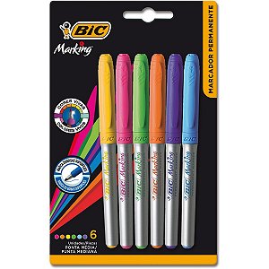 Pincel Marcador Permanente Marking 1.1Mm Colors Bic