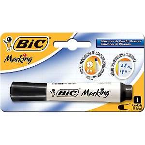 Pincel Marcador Permanente Marking Recarregavel Preto* Bic