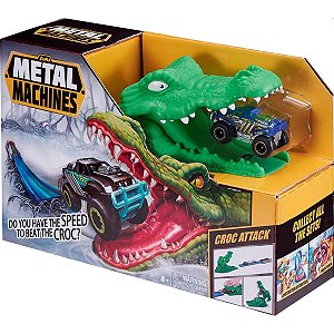 Pista Para Carrinhos Metal Machines Croc Attack Candide