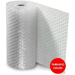 Plastico Bolha Bobina 0,65 X 25 Mt Plastbolha