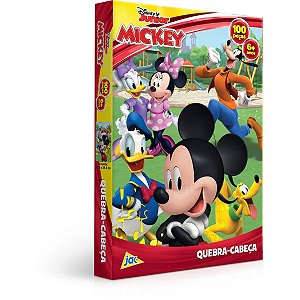 Quebra-Cabeca Cartonado Mickey E Turma 100Pcs Toyster