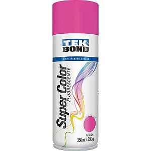 Tinta Spray Rosa Fluorescente 350Ml/250G Tekbond