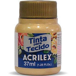 Tinta Tecido Metalica Ouro 37Ml. Acrilex