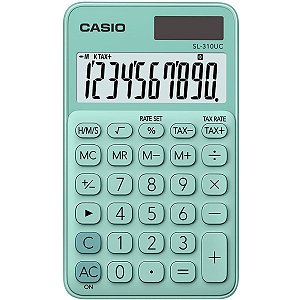 Calculadora De Mesa 10Dig.verde Solar/bat.fun.h/tx Casio