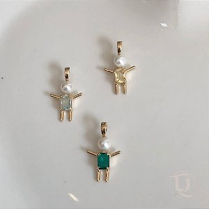 Pingente filho de pérola prata 925