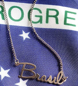 COLAR BRASIL EM AÇO INOX