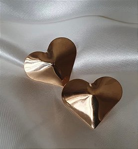 BRINCO CORAÇAO BANHADO A OURO 18 K