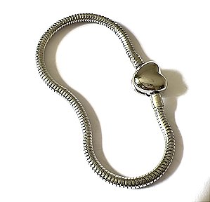 PULSEIRA BERLOQUES FECHO CORAÇAO EM AÇO INOX