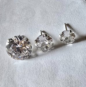 BRINCO PONTO DE LUZ COM ZIRCONIA EM PRATA 925 - 6MM