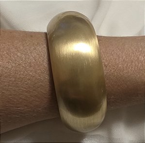 PULSEIRA BRACELETE FOSCO BANHADO A OURO 18K