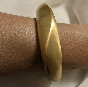 PULSEIRA BRACELETE FOSCO BANHADO A OURO 18K