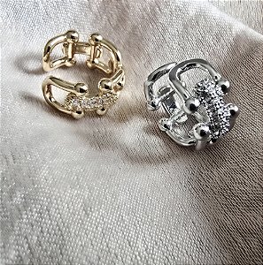 BRINCO PIERCING FAKE INSPIRED COM MICROZIRCONIAS BANHADO A OURO 18 K OU RODIO-UNIDADE