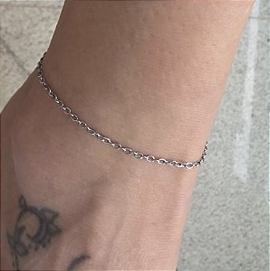 TORNOZELEIRA SEM PINGENTE EM AÇO INOX