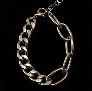 PULSEIRA ELOS BANHADA A OURO 18 K
