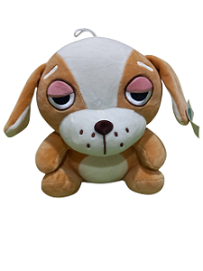 Bicho de pelúcia cachorro pidão bege