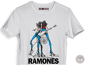 Camiseta Ramones Tecido 100% POLIÉSTER Anti-pilling