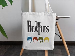 Sacola Ecobag The Beatles tecido Oxford 100% Poliéster