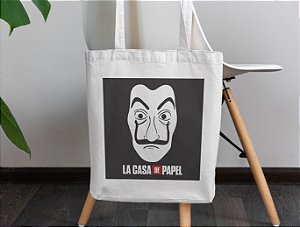 Sacola Ecobag La Casa de Papel tecido Oxford 100% Poliéster