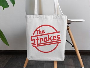 Sacola Ecobag The Strokes tecido Oxford 100% Poliéster
