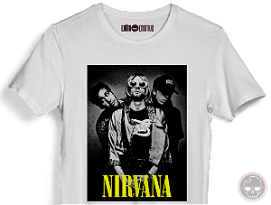 Camiseta Nirvana Tecido 100% POLIÉSTER Anti-pilling