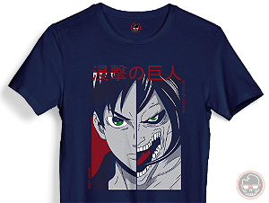 Camiseta ANIME Attack on Titan malha 100% ALGODÃO Fio 30.1 Penteado