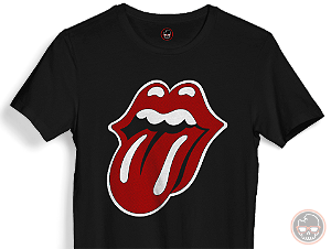 Camiseta The Rolling Stones malha 100% ALGODÃO Fio 30.1 Penteado