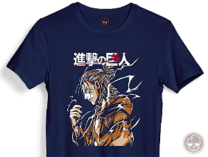 Camiseta Attack on Titan malha 100% Algodão 30.1 Penteado
