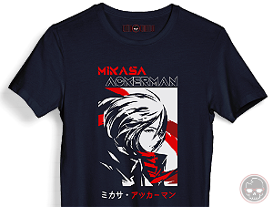 Camiseta Attack on Titan Malha 100% Algodão 30.1 Penteado