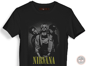 Camiseta MÚSICA Nirvana malha 100% ALGODÃO Fio 30.1 Penteado
