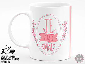 Caneca com nome da Mãe + Porta Caneca Grátis