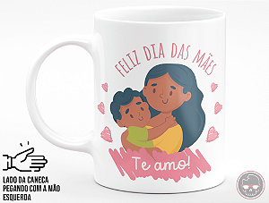 Caneca com nome da Mãe + Porta Caneca Grátis