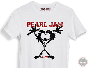 Camiseta MÚSICA Pearl Jam Alive malha 100% ALGODÃO Fio 30.1 Penteado