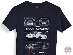 Camiseta Nissan GT-R Nismo malha 100% ALGODÃO Fio 30.1 Penteado