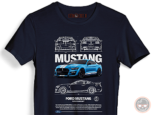 Camiseta Ford Mustang Shelby GT500 100% ALGODÃO Fio 30.1 Penteado