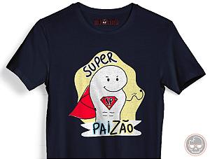 Camiseta PAI Flork Super Pai malha 100% ALGODÃO Fio 30.1 Penteado